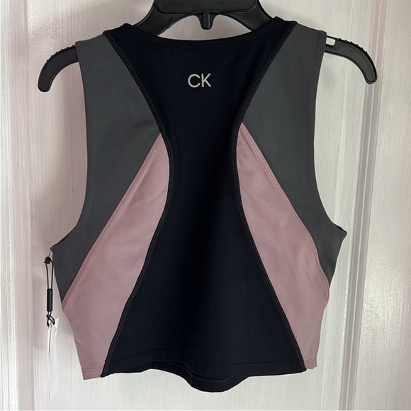 New with tags Calvin Klein sleeveless mid drift active tank size M. - Picture 2 of 6